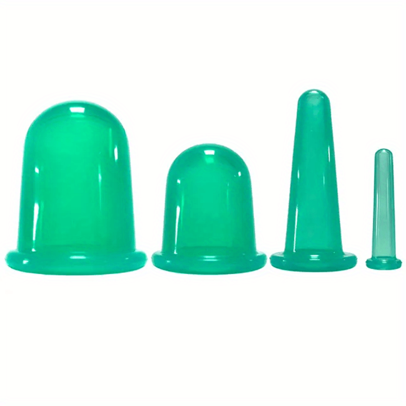 4 Pcs Silicone Vacuum Cup for Cellulite Massage